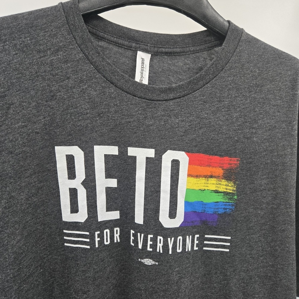 Royal Apparel Beto For Everyone Dark Gray T-Shirt Men's Size XL Pride
